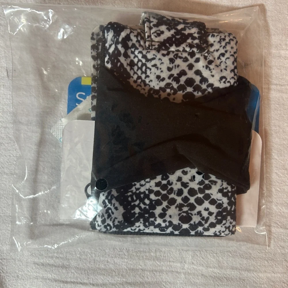 Sprigs Flip Walker Black and White Reptile Pattern